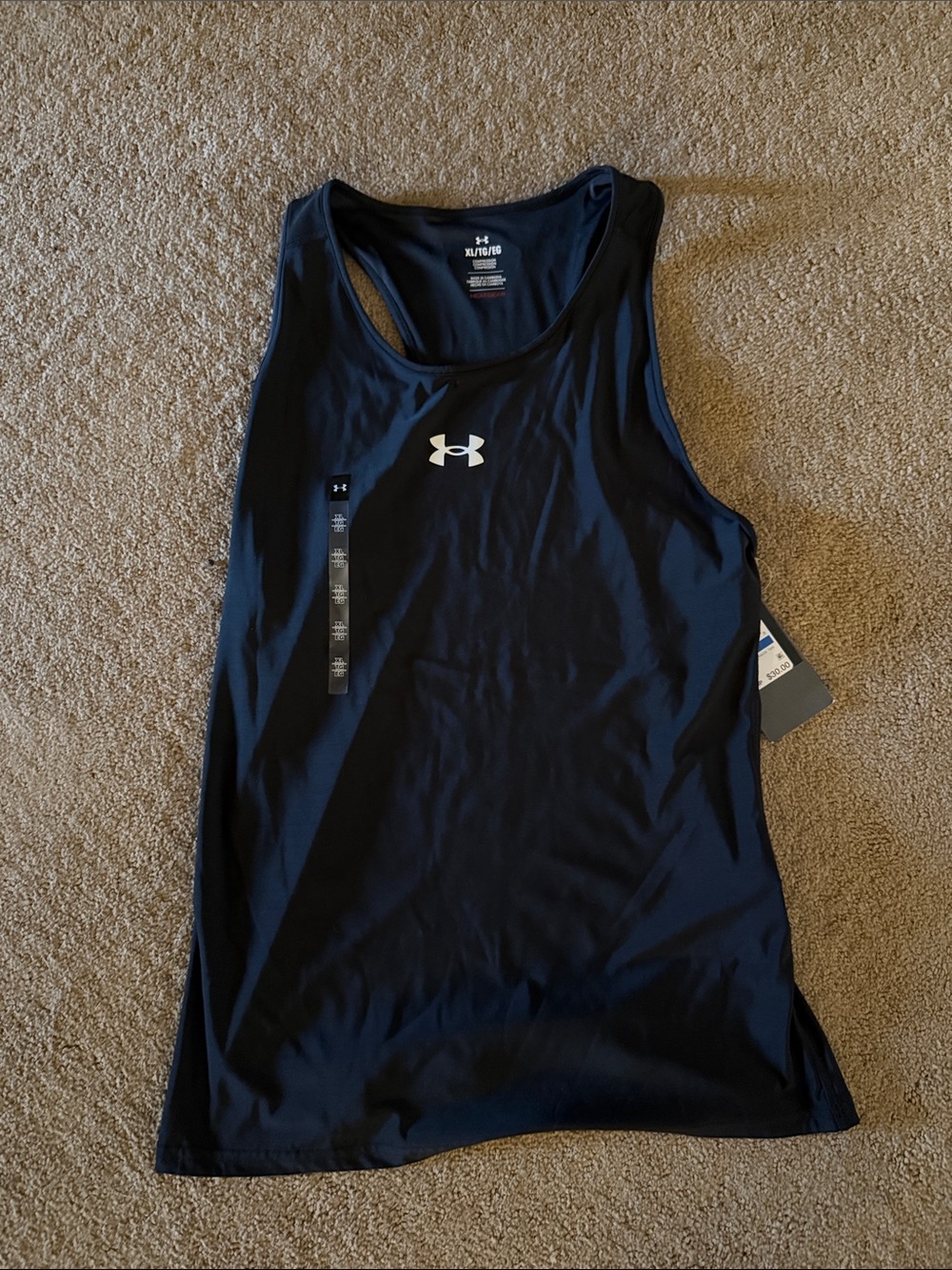 Under Armour Black Women's Swim Tank with Logo